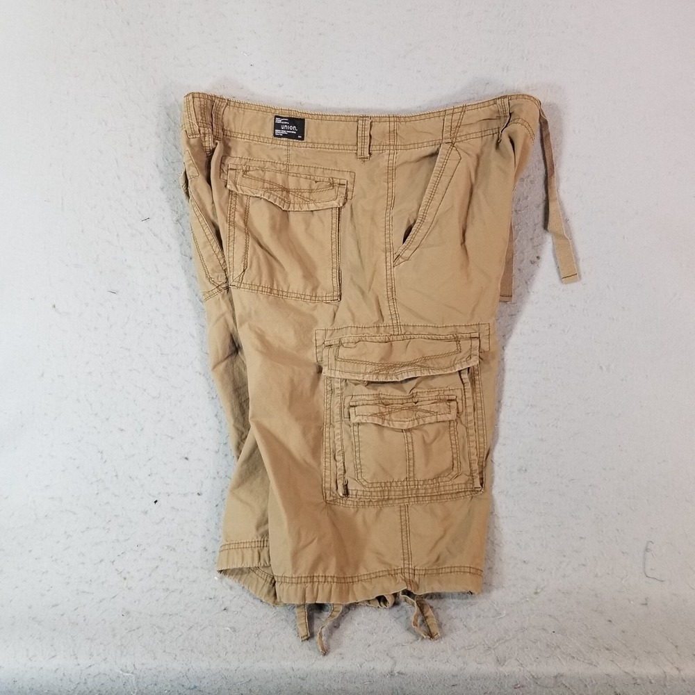 Union cargo shorts men's 38x14 Brown cotton grunge streetwear skate Seatle - Picture 6 of 14